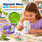 Portable Handheld Microscope Kit for Kids – Hands-On Science Made Exciting at Home