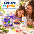 Portable Handheld Microscope Kit for Kids – Hands-On Science Made Exciting at Home