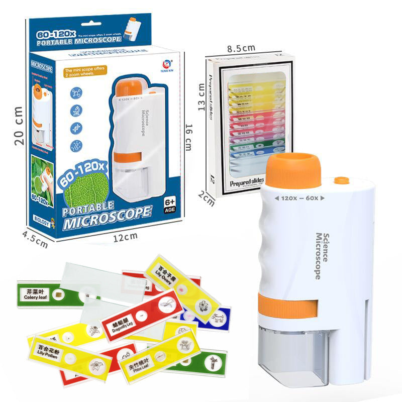 Portable Handheld Microscope Kit for Kids – Hands-On Science Made Exciting at Home