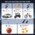 Portable jump starter with air compressor, 3000A peak 12V car battery booster for up to 9.0L petrol / 6.5L diesel, 150 P