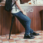 Portable mini folding stool for queues and outdoors