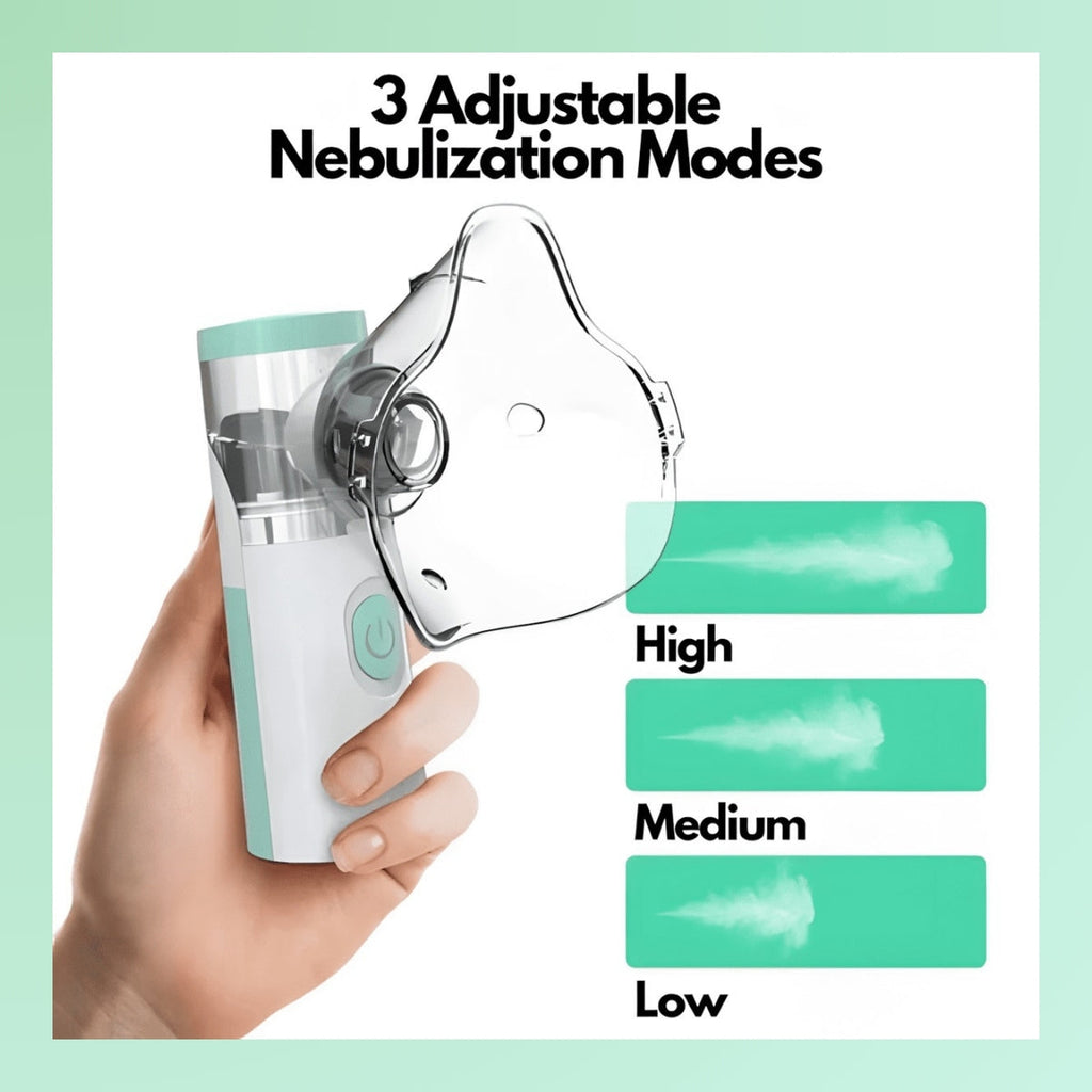 Portable Nebuliser Machine | Handheld Device with Adjustable Mist Control | Compact Solution for Personal Wellness