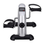 Portable Under Desk Exercise Bike Pedal Trainer with Adjustable Resistance and LCD Display
