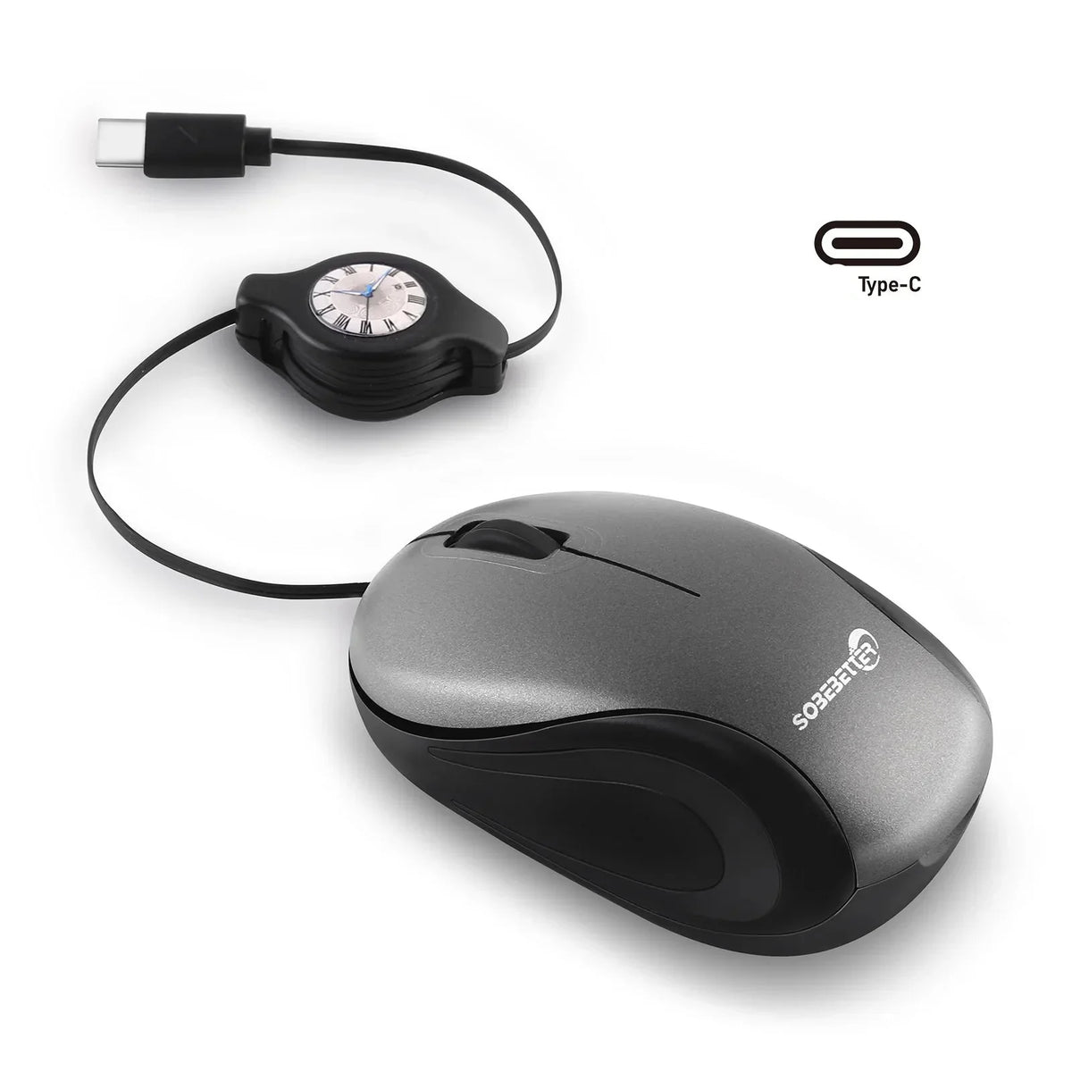 Portable USB Type-C Retractable Mouse