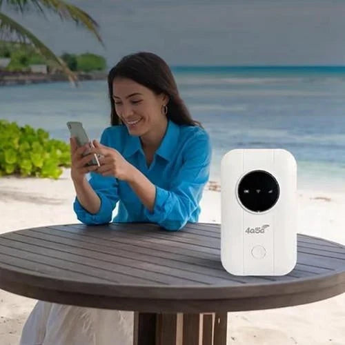 Portable Wi-Fi router | 5G support & stable signal | travel-ready
