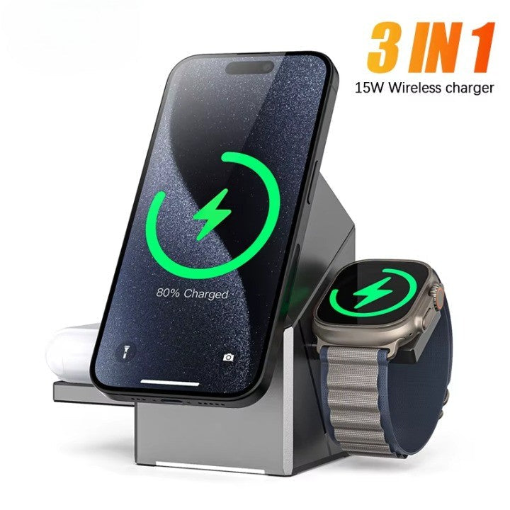 Power Hub Rotating Station 3-in-1 Wireless Charger