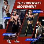 PowerBand resistance band set for pull-ups and strength training