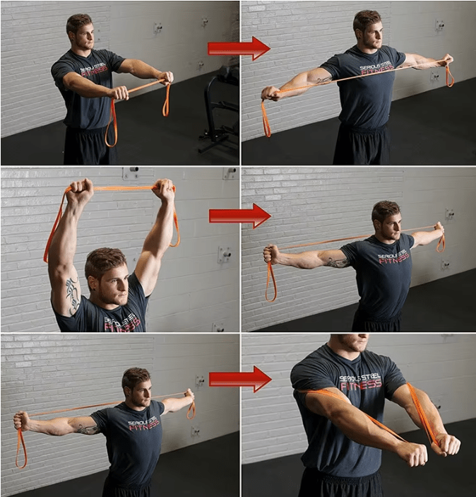 PowerBand resistance band set for pull-ups and strength training