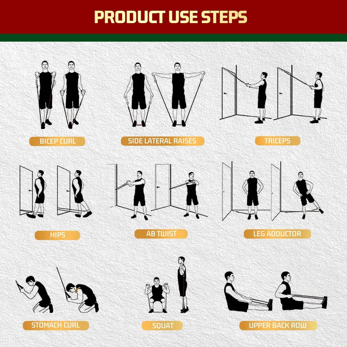PowerGrip resistance bands for strength, flexibility and mobility