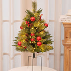 Pre-Lit Artificial Christmas Urn Filler with LED Lights