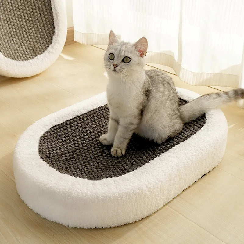 Premium Cat Bed with Integrated Scratching Board