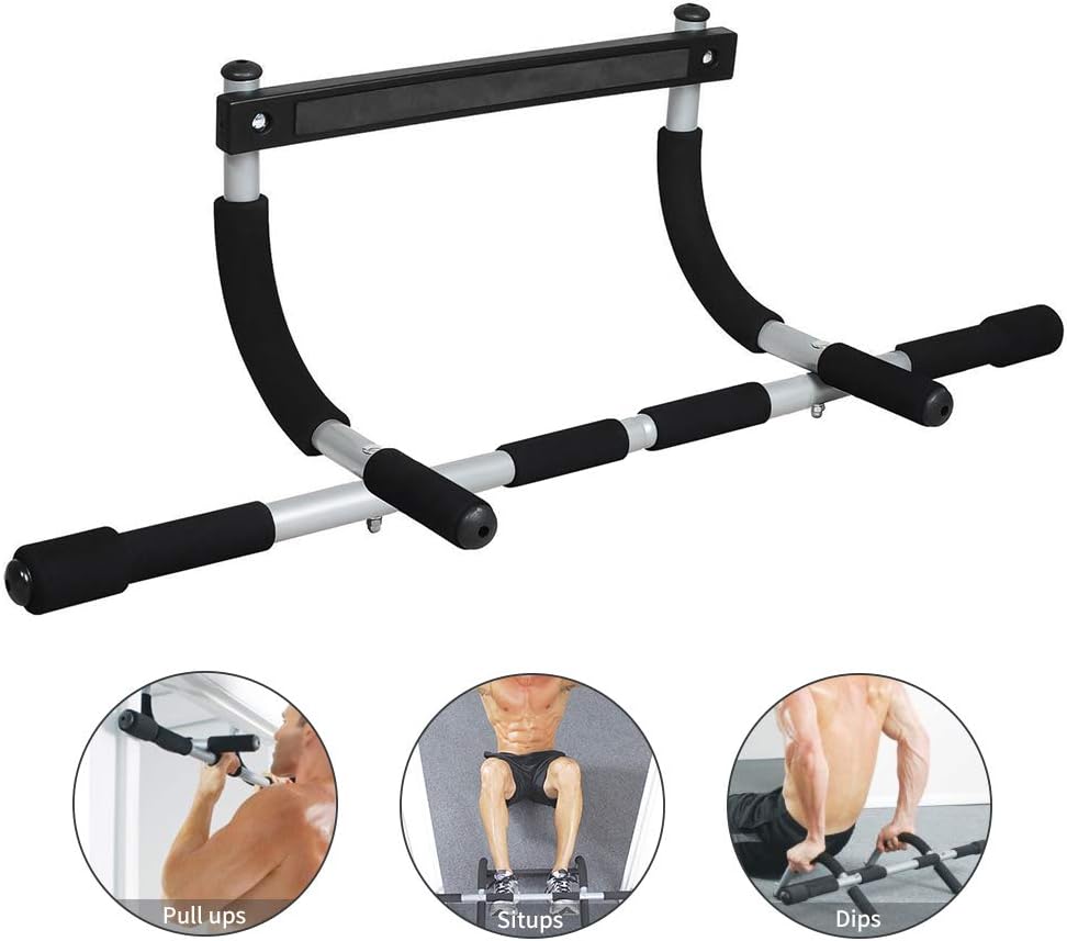 Premium Doorway Pull-Up Bar – Multi-Grip, Heavy-Duty Steel Construction, 200 kg Capacity