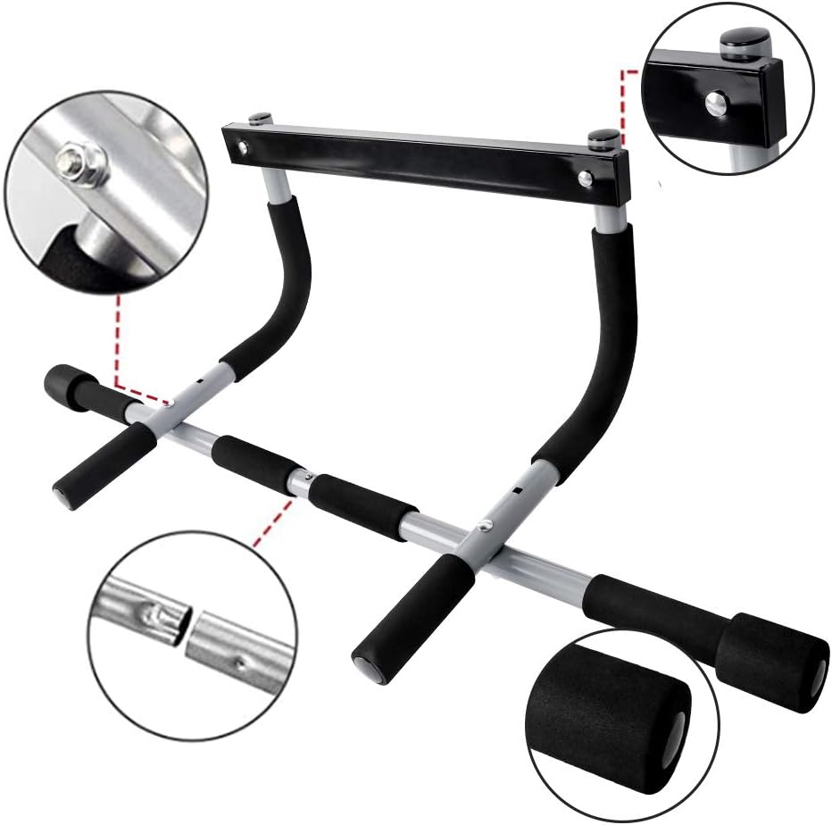 Premium Doorway Pull-Up Bar – Multi-Grip, Heavy-Duty Steel Construction, 200 kg Capacity
