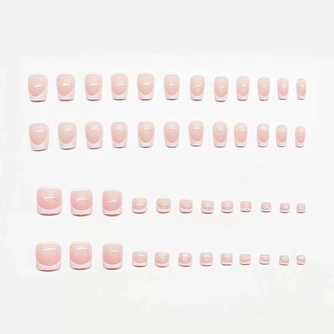 Premium French Tip Press-On Nail Set