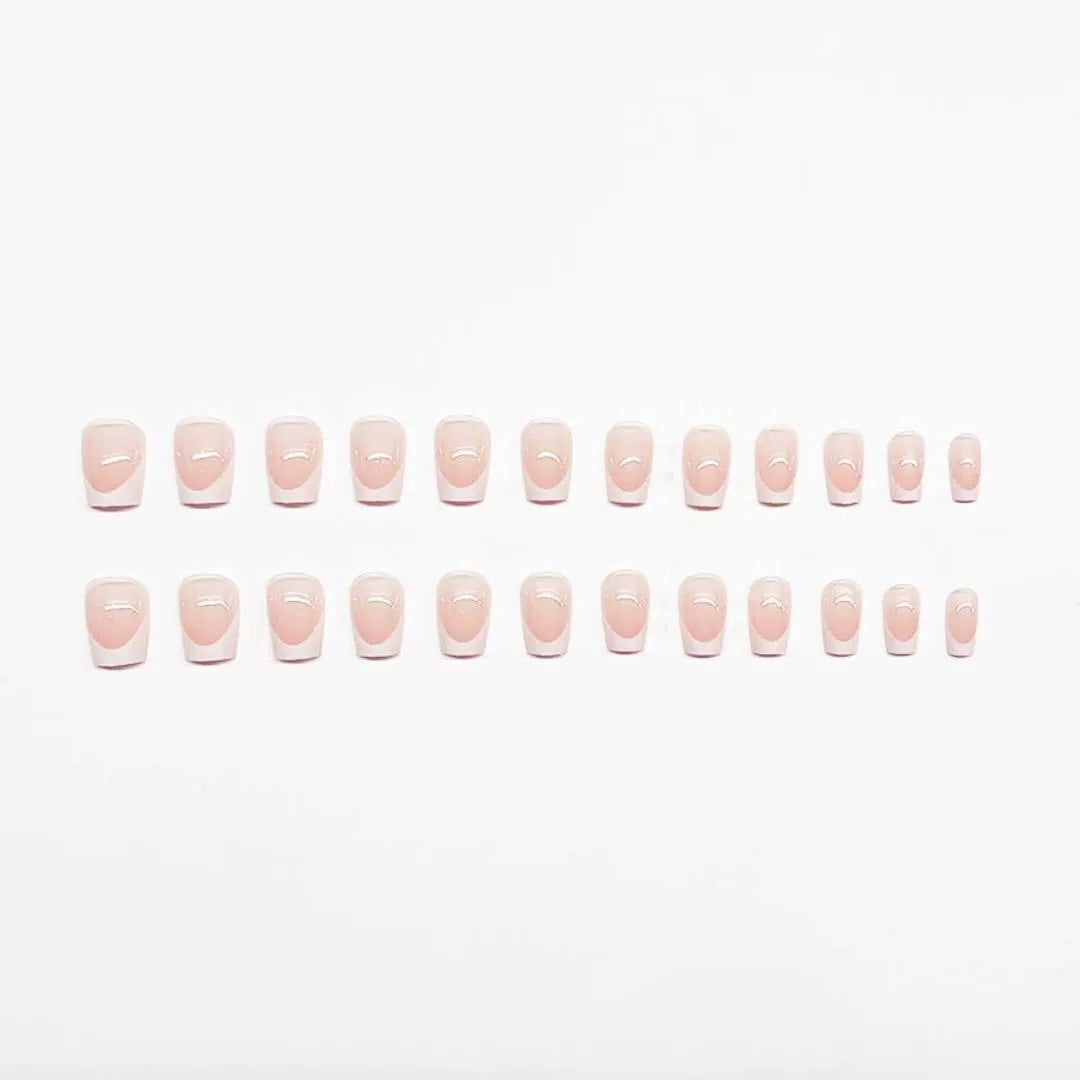 Premium French Tip Press-On Nail Set
