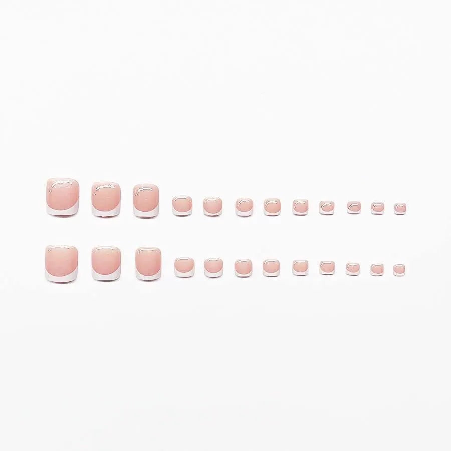 Premium French Tip Press-On Nail Set
