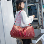 Premium Leather Travel Duffle Bag