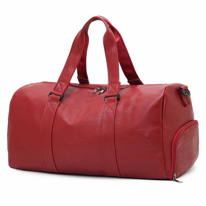 Premium Leather Travel Duffle Bag