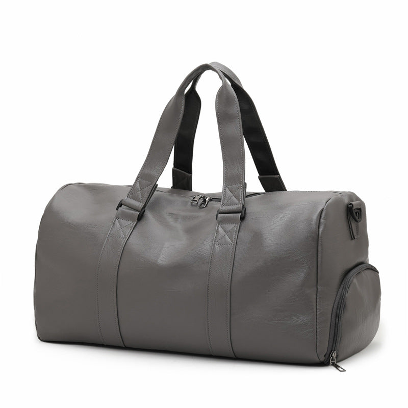 Premium Leather Travel Duffle Bag