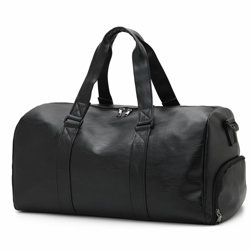 Premium Leather Travel Duffle Bag