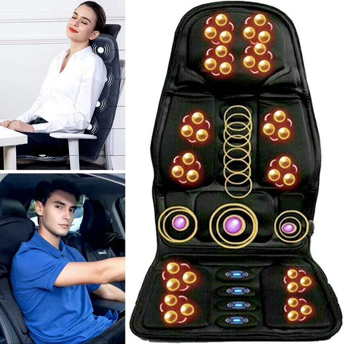 Premium Massage Chair Cushion with Heated Back and Neck Support