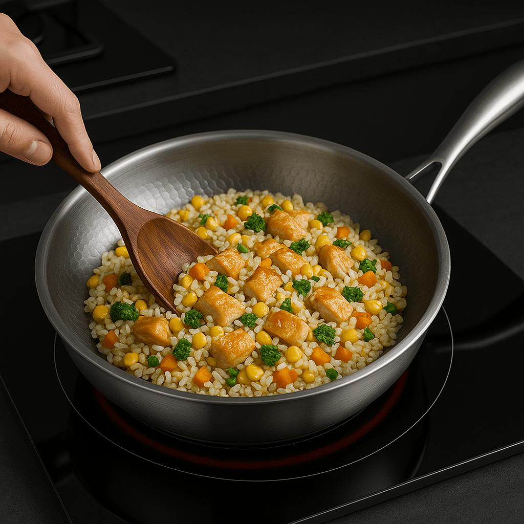 Premium Titanium Frying Pan for All Hobs – Cook Healthier and For Lasting Durability