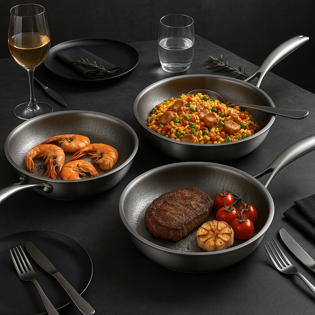 Premium Titanium Frying Pan for All Hobs – Cook Healthier and For Lasting Durability