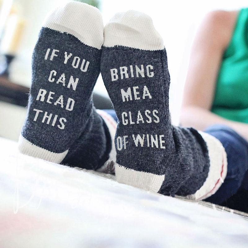 Premium Wine Cotton Socks – Novelty Gift