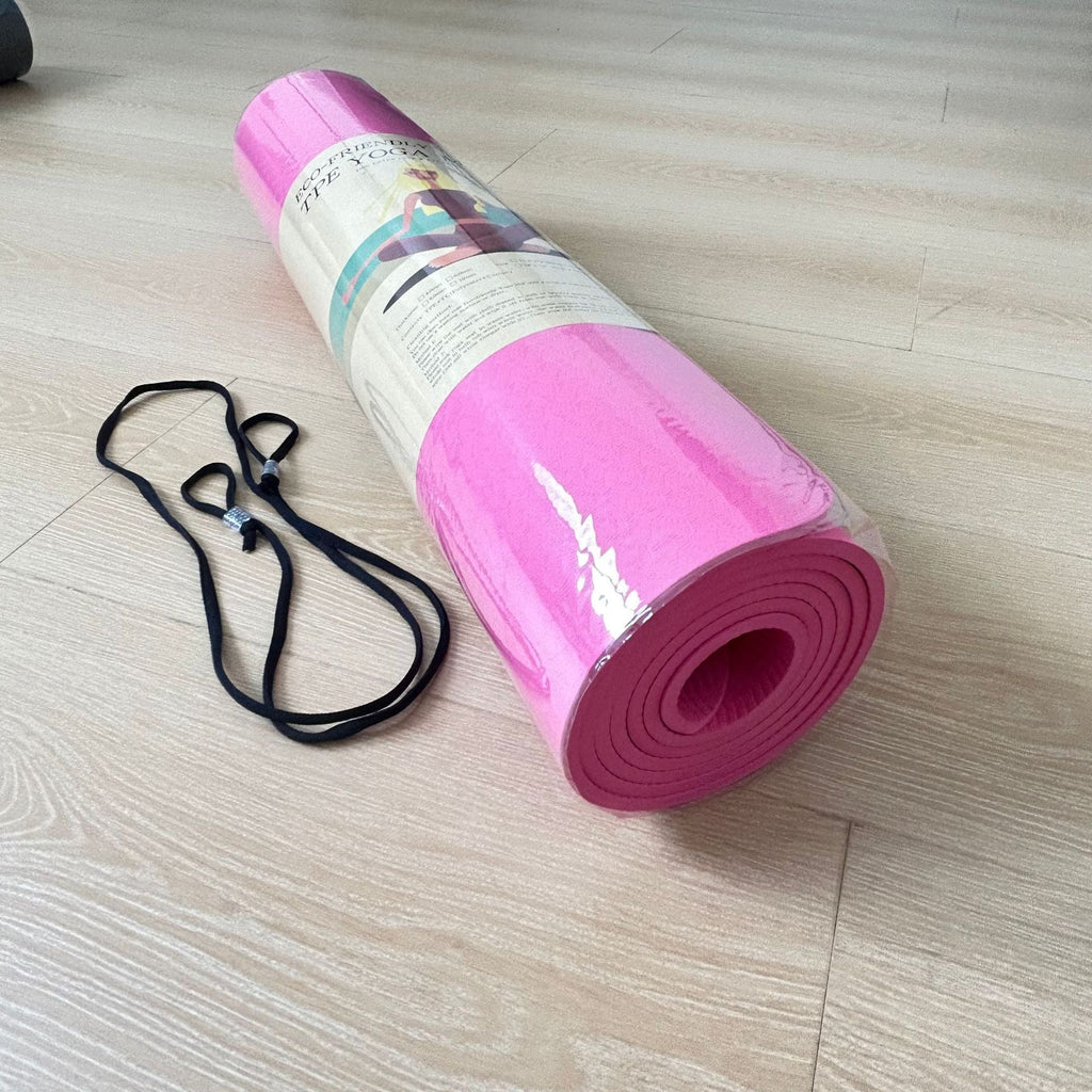 Premium Yoga Mat with Non-Slip Surface and Carry Strap