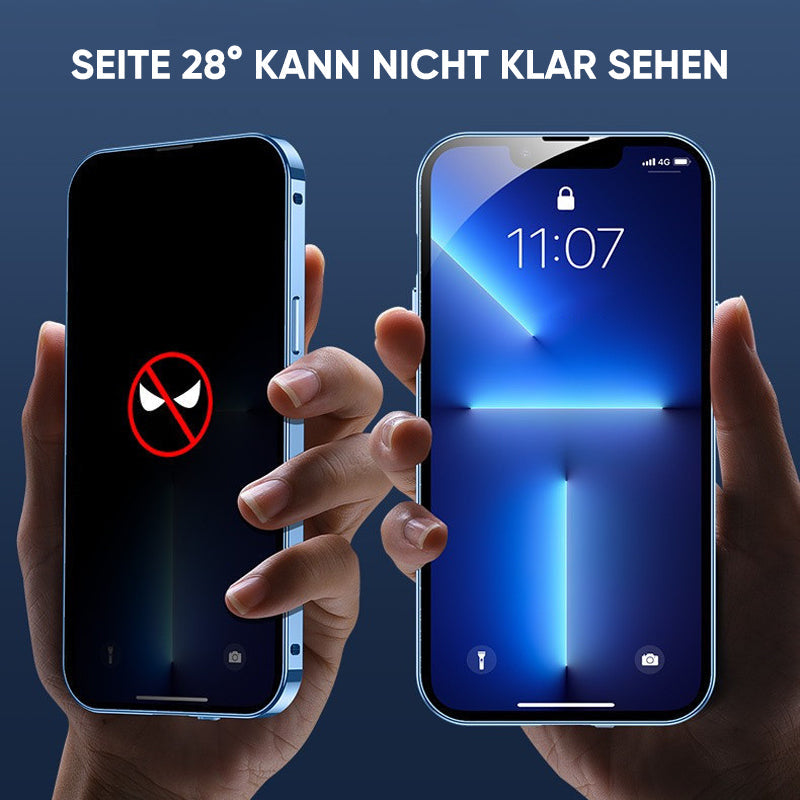 Privacy Screen iPhone Case with Magnetic Metal Frame