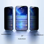 Privacy Screen iPhone Case with Magnetic Metal Frame