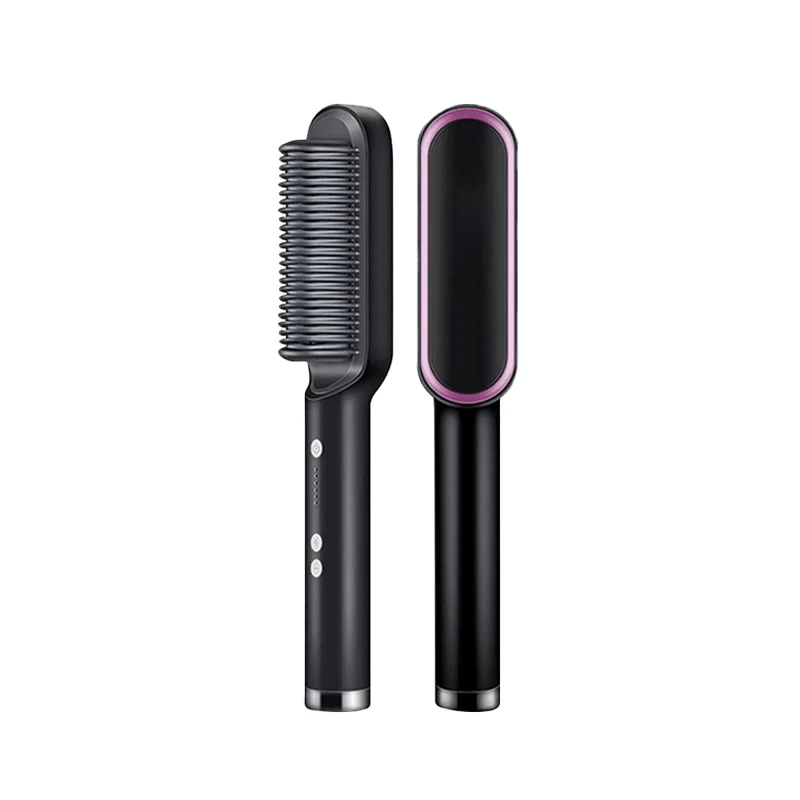 Professional hair straightener with tourmaline ceramic for shiny styling
