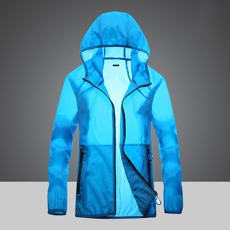Ultralight UV Protection Clothing with High Collar and Side Pockets