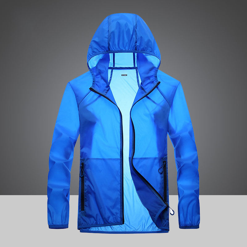 Ultralight UV Protection Clothing with High Collar and Side Pockets