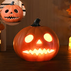 Pumpkin Jack-O-Lantern Light Battery Operated LED Carved Pumpkin Lamp Halloween Indoor Decorative Floor Lamp for Living 