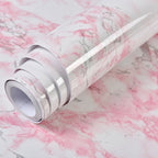 PVC Solid Vinyl Marble Wallpaper Waterproof Self-Adhesive