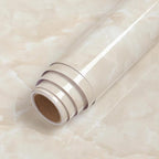PVC Solid Vinyl Marble Wallpaper Waterproof Self-Adhesive