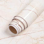 PVC Solid Vinyl Marble Wallpaper Waterproof Self-Adhesive