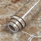 PVC Solid Vinyl Marble Wallpaper Waterproof Self-Adhesive