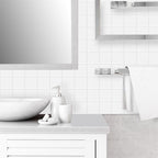 PVC Subway Tiles Peel and Stick Waterproof Splashback Wallpaper