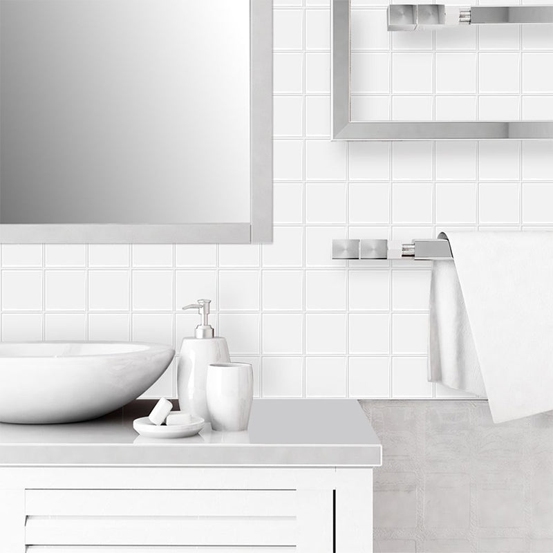PVC Subway Tiles Peel and Stick Waterproof Splashback Wallpaper