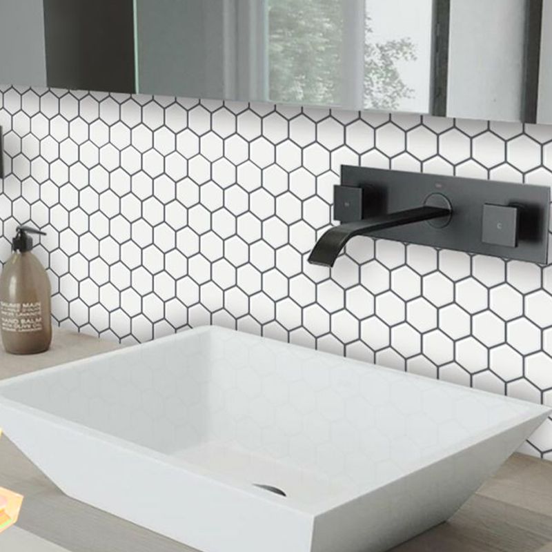 PVC Subway Tiles Peel and Stick Waterproof Splashback Wallpaper