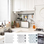 PVC Subway Tiles Peel and Stick Waterproof Splashback Wallpaper