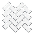 PVC Subway Tiles Peel and Stick Waterproof Splashback Wallpaper