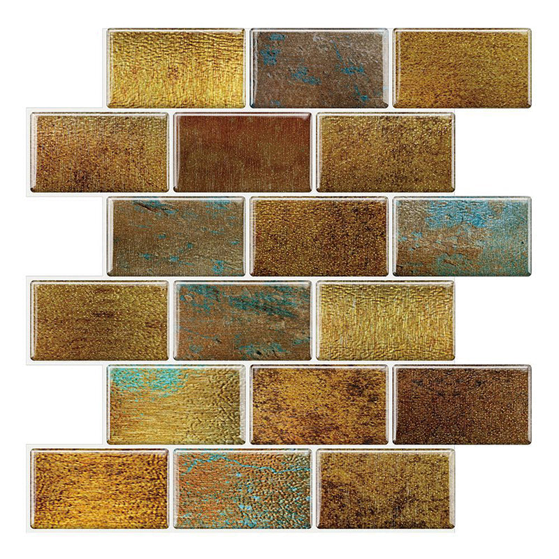 PVC Subway Tiles Peel and Stick Waterproof Splashback Wallpaper