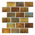 PVC Subway Tiles Peel and Stick Waterproof Splashback Wallpaper