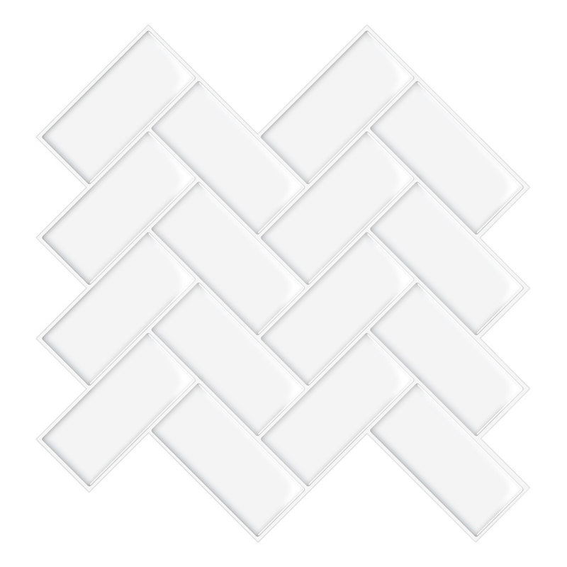 PVC Subway Tiles Peel and Stick Waterproof Splashback Wallpaper