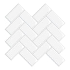 PVC Subway Tiles Peel and Stick Waterproof Splashback Wallpaper
