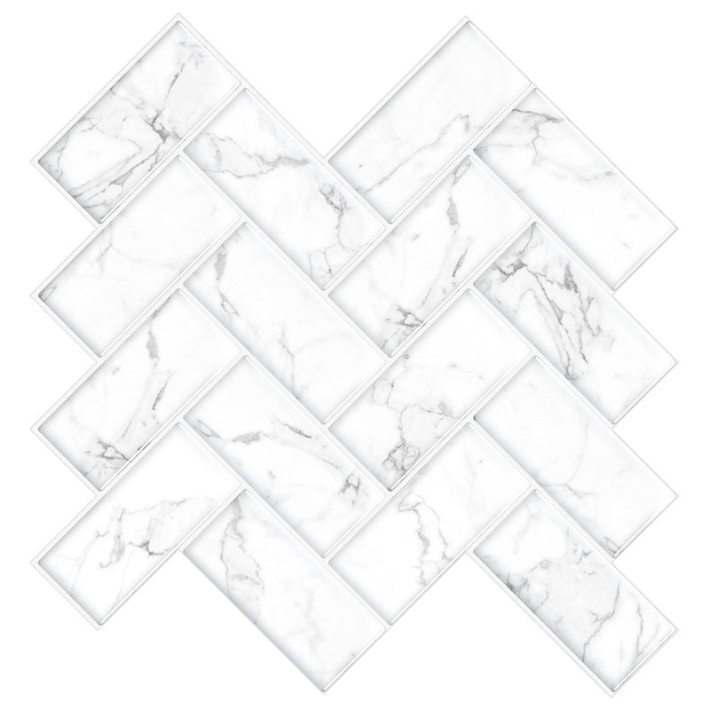 PVC Subway Tiles Peel and Stick Waterproof Splashback Wallpaper