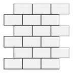 PVC Subway Tiles Peel and Stick Waterproof Splashback Wallpaper